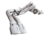 AWE Tuning 16-22 Toyota Tacoma 0FG Cat-Back Exhaust w/ BashGuard - Dual Chrome Silver Tips - 3015-32826