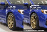 PERRIN 15-26 Subaru WRX / 05-21 STI 20mm Wheel Spacers 5x114.3 56mm CB - Pair - PSP-WHL-020BK