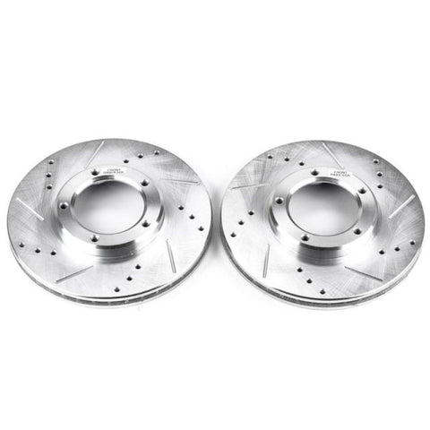 Power Stop 95-04 Toyota Tacoma Front Evolution Drilled & Slotted Rotors - Pair - JBR790XPR