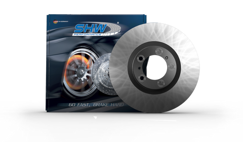 SHW 07-09 Volkswagen Touareg 3.6L/4.2L Rear Smooth Monobloc Brake Rotor (7L8615601E) - VRX37819
