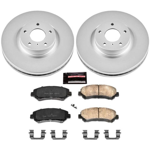 Power Stop 09-14 Nissan Maxima Front Z17 Evolution Geomet Coated Brake Kit - CRK3076
