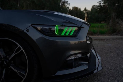 Oracle 15-17 Ford Mustang V6/GT/Shelby DRL w/ Halo Kit - ColorSHIFT w/o Controller - 2267-334