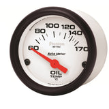 Autometer Phantom 2-1/16in 60-170 Deg F Electronic Oil Temperature Gauge - 5748-M