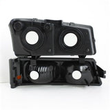 xTune Chevy Silverado 2500HD 03-06 Crystal Headlights w/ Amber Lights Smoke HD-JH-CSIL03-AM-SM-SET - 5064523