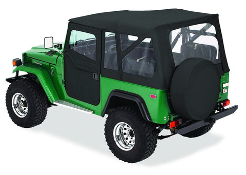 Bestop 64-84 Land Cruiser Supertop Classic (Black Denim Clear Windows) - 51464-15