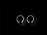 ANZO 2002-2004 Honda Civic Projector Headlights w/ Halo Black - 121057