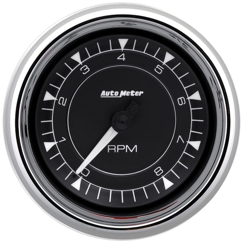 AutoMeter 3-3/8in 8K RPM In-Dash Tachometer Gauge - Chrome - 9797