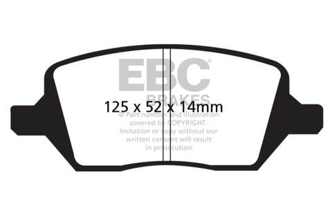 EBC 11-12 Vpg VPG 4.6 Greenstuff Rear Brake Pads - DP21737