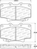 StopTech 90-92 Toyota Land Cruiser Sport Performance Front Brake Pads - 309.05021