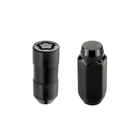 McGard 5 Lug Hex Install Kit w/Locks (Cone Seat Nut) M14X2.0 / 13/16 Hex / 2.25in. Length - Black - 84517