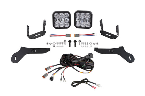 Diode Dynamics 17-20 Ford Raptor SS5 Bumper LED Pod Light Kit Sport - White Combo - DD7344