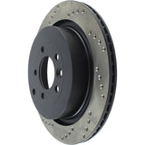 StopTech 05-09 Land Rover LR3 / 06-13 Land Rover Range Rover Sport Drilled Right Rear Cryo Rotor - 128.22010CR