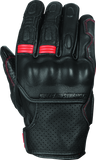 Speed and Strength Twist of Fate Leather Gloves Black/Red - Small - 892320