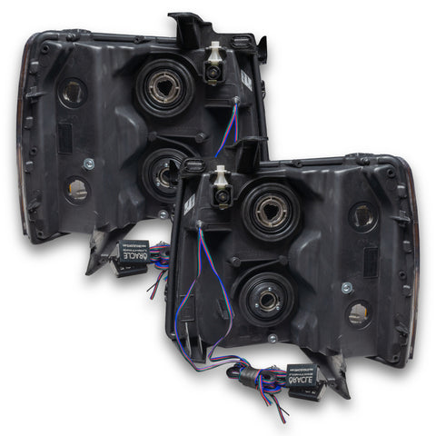 Oracle 07-13 Chevrolet Silverado SMD HL - Square Style - ColorSHIFT - 8188-330