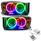 Oracle 07-08 Dodge Ram SMD HL - Black - ColorSHIFT w/ Simple Controller - 8187-504