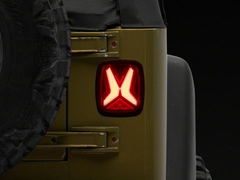 Raxiom 76-06 Jeep CJ7 Wrangler YJ & TJ Gladiator LED Tail Lights- Blk Housing (Smoked Lens) - J177410