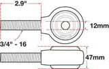 SPC Performance xAxis Rod End Ball Joint - 15769
