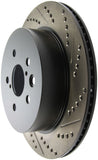 StopTech Power Slot 06-11 Lexus GS Series / 06-12 IS350 Rear Left Drilled & Slotted Rotor - 127.44141L