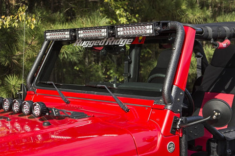 Rugged Ridge 97-06 Jeep Wrangler TJ LED Windshield Light Bar - 11232.08