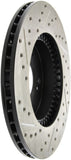 StopTech 97-01 Acura Integra Type R / 97-01 Honda CR-V Slotted & Drilled Left Front Rotor - 127.40026L