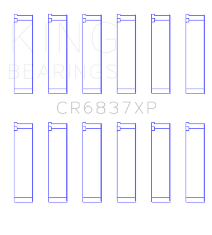 King Honda J30 / J35 Connecting Rod Bearing Set - CR6837XPSTDX