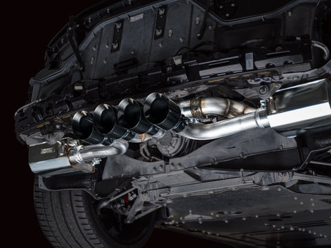 AWE Tuning 2023 C8 Corvette Z06 SwitchPath Cat-Back Exhaust - Diamond Black Tips - 3025-43906
