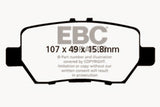 EBC 05-08 Acura RL 3.5 Redstuff Rear Brake Pads - DP31736C