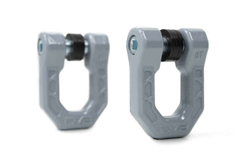 DV8 Offroad Elite Series D-Ring Shackles - Pair (Gray) - UNSK-01GR