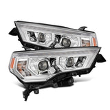 AlphaRex 14-22 Toyota 4Runner LUXX-Series LED Proj Headlights Chrome w/Actv Light & Seq. Sig + DRL - 880812