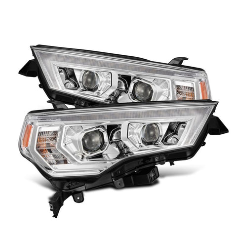AlphaRex 14-22 Toyota 4Runner LUXX-Series LED Proj Headlights Chrome w/Actv Light & Seq. Sig + DRL - 880812