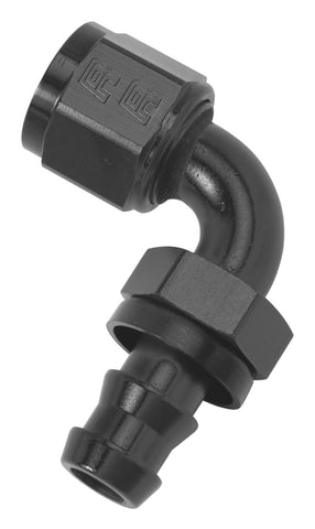 Russell Performance -6 AN Twist-Lok 90 Degree Hose End (Black) - 624163