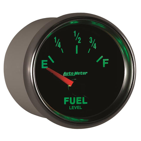 Autometer GS 52mm 0-90 ohms Short Sweep Electronic Fuel Level GM Gauge - 3813