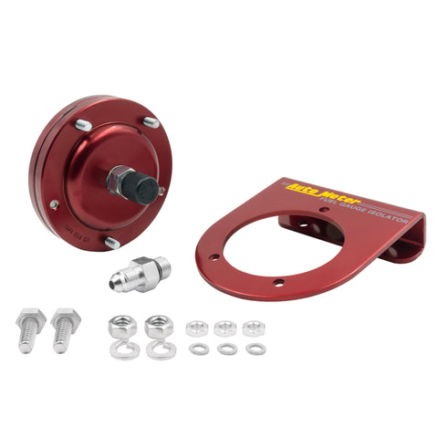 AutoMeter Gauge Fuel Pressure 2-5/8in. 15PSI Mech. Incl. Isolator Carbon Fiber - 4813