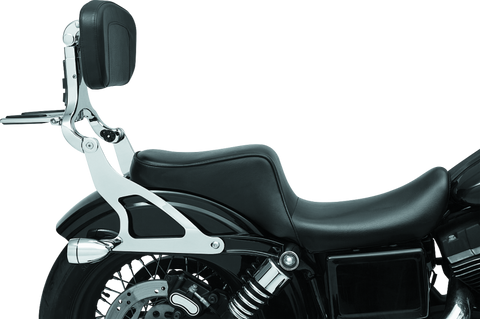 Kuryakyn Fixed Mounts Multi-Purpose Driver & Passenger Backrest 06-17 Dyna Models Chrome - 7095