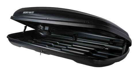 Rhino-Rack Masterfit 530L Cargo Roof Box w/ 3 Load Securing Straps - Black - RMFT530A