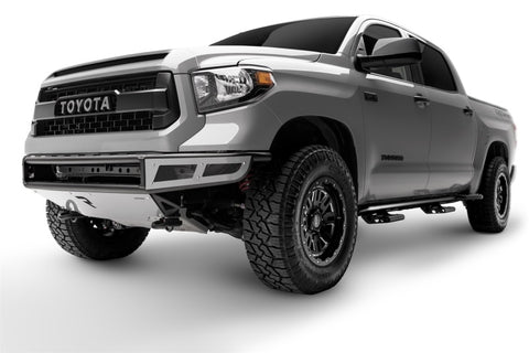 N-Fab M-RDS Front Bumper 14-17 Toyota Tundra - Gloss Black w/Silver Skid Plate - T141MRDS
