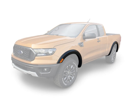 Bushwacker 2019 Ford Ranger Extended Cab / Crew Cab Pickup OE Style Fender Flares 4pc - Black - 20955-02