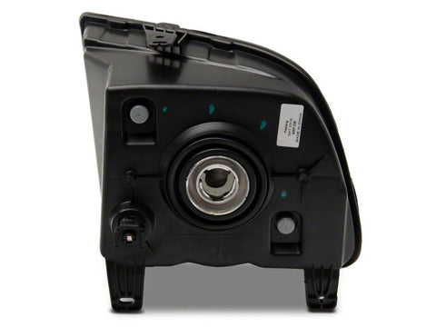 Raxiom 05-09 Ford Mustang Axial Series OEM Style Rep Headlights- Chrome Housing- Smoked Lens - 413415