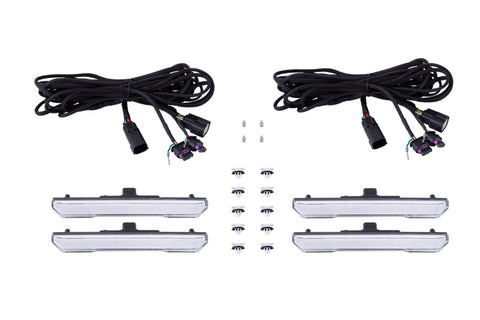 Diode Dynamics 20-21 Sierra 2500/3500 HD LED Sequential Sidemarkers Clear Set - DD5150