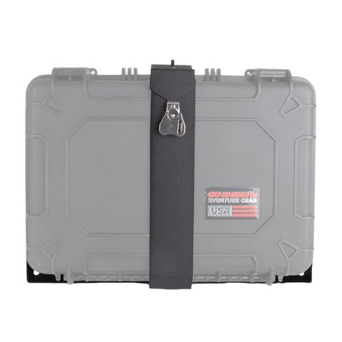 Go Rhino XVenture Gear Hard Case Mount Large 25in. (Mount ONLY for XRS/SRM Racks) - Tex. Blk - XG252010M