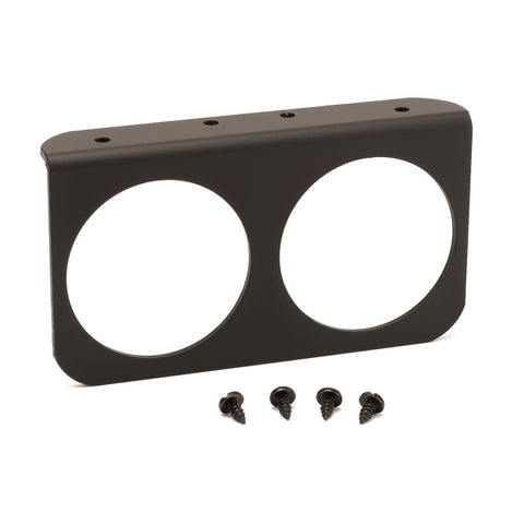 Autometer 2-5/8in Black Aluminum Dual Gauge Mounting Panel - 3232