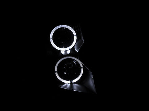 ANZO 2003-2007 Cadillac CTS Projector Headlights w/ Halo Black - 121415