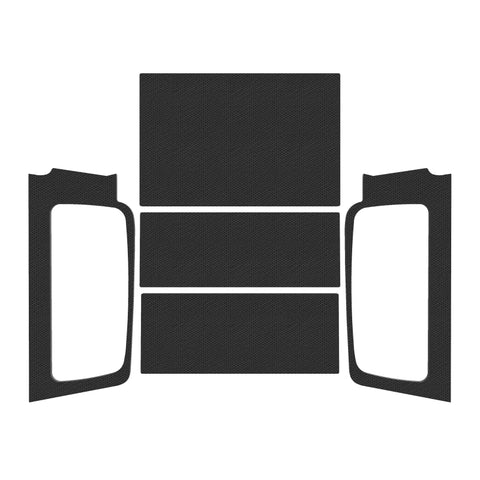 DEI 04-06 Jeep Wrangler LJ Unliminted Leather Look Headliner Complete Kit - Black - 50604