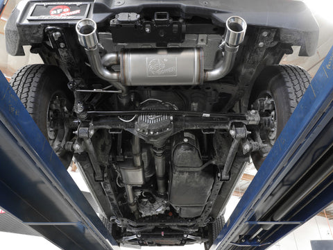 aFe Vulcan 3in 304 SS Cat-Back Exhaust 2021 Ford Bronco L4-2.3L (t)/V6-2.7L (tt) w/ Black Tips - 49-33138-B