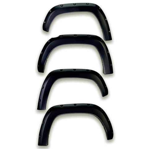 EGR 11-15 Ford Super Duty Bolt-On Look Color Match Fender Flares - Set - Carbon Black - 793814-G1