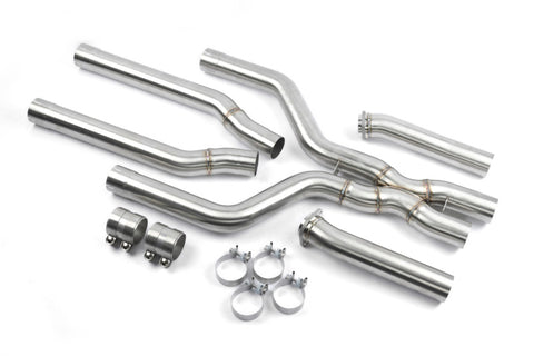 Dinan 24-26 BMW X5 M LCI/X6 M LCI (F95/F96) High Flow X-Pipe Exhaust - 3.25in - Stainless Steel - D660-0103