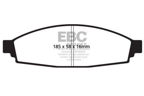 EBC 2003-2006 Lincoln Aviator 4.6L Ultimax2 Front Brake Pads - UD953