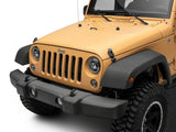 Raxiom 07-18 Jeep Wrangler JK Axial Series 7-In Dragon Eye LED Headlights- Blk Housing (Clear Lens) - J167194