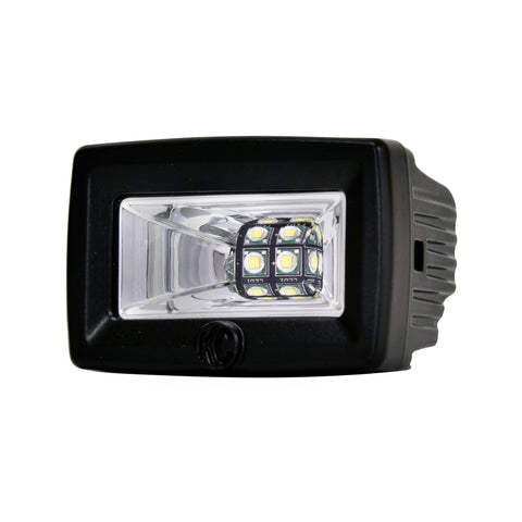 KC HiLiTES C-Series C2 LED 2in. Backup Area Flood Light 20w (Pair Pack System) - Black - 519