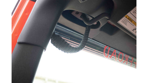 Fishbone Offroad 07-18 Wrangler JK A Pillar Sound Bar Black Paracord Grab Handles - FB55283